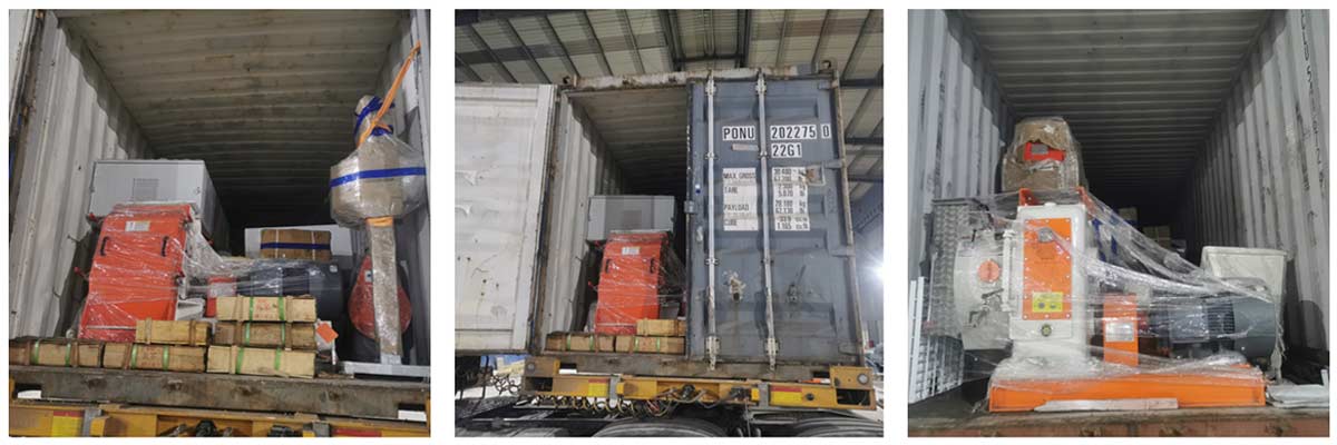 时产3吨饲料加工成套设备发往博茨瓦纳