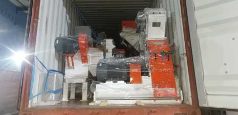 1.5-2.5吨/时环模饲料机械成套设备发往哥斯达黎加