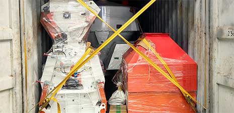 强福机械32型饲料颗粒生产线发往哥伦比亚