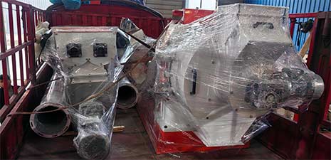 强福机械42型草颗粒饲料线发往新疆