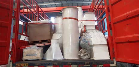 强福机械3立方饲料颗粒冷却系统发往开封