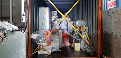 强福机械25型家禽动物颗粒饲料线发往南美洲