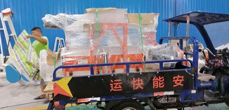 强福生产25环模饲料颗粒机发往贵州