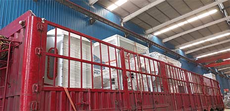 强福机械25型低厂房式饲料颗粒线发往山西