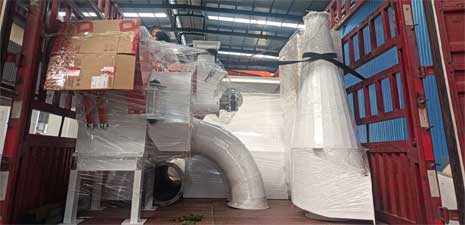 强福机械设备25饲料生产线发往郑州
